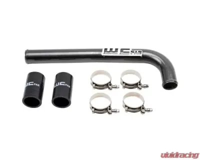 WCFab Upper Coolant Pipe Gloss Black Single Stage Powder Coating for Cummins 6.7L 2010-2018 - WCF100517-GB