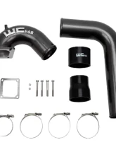 WCFab 2003-2007 5.9L Cummins 3.5 Inch Intake Horn and Driver Side Intercooler Pipe Grey Two Stage Powder Coating                                     - WCF100528-GRY - Image 2
