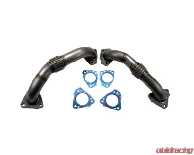 WCFab 2017-2019 L5P Duramax 2 Inch Stainless Steel Up Pipe Kit w/ Gaskets - WCF100624
