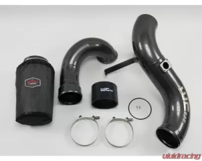 WCFab 2004.5-2005 LLY Duramax 4 Inch Intake Kit Stage 2 Gloss White Single Stage Powder Coating - WCF100637-GW