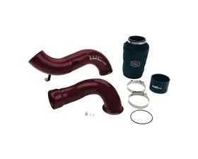 WCFab 2007.5-2010 LMM 4 Inch Intake Kit Stage 2 Red Two Stage Powder Coating