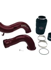 WCFab 2007.5-2010 LMM 4 Inch Intake Kit Stage 2 Red Two Stage Powder Coating                                     - WCF100639-RED - Image 2