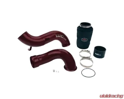 WCFab 2007.5-2010 LMM 4 Inch Intake Kit Stage 2 Red Two Stage Powder Coating - WCF100639-RED