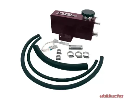 WCFab 2001-2006 LB7/LLY/LBZ Duramax Twin Turbo Style Coolant Tank Kit Gloss White Single Stage Powder Coating - WCF100642-GW