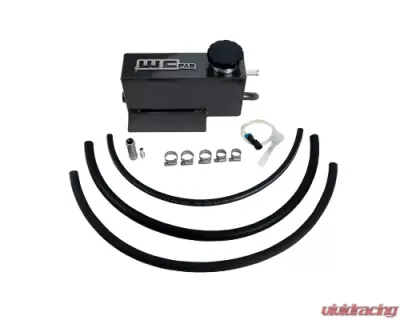 WCFab 2011-2016 LML Duramax Twin Turbo Style Coolant Tank Kit Grey Two Stage Powder Coating - WCF100644-GRY