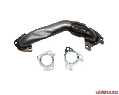 WCFab 2001-2016 Duramax 2 Inch Stainless Passenger Side Up Pipe w/ Gaskets Single Turbo - WCF100654