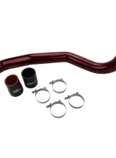 WCFab 2017-2019 L5P Duramax Driver Side 3 Inch Intercooler Pipe Red Two Stage Powder Coating                                     - WCF100708-RED - Image 2