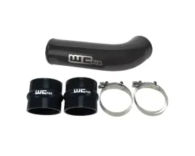 WCFab 2017-2019 L5P Duramax 4 Inch Intake Pipe for OEM Air Box Gloss White Single Stage Powder Coating