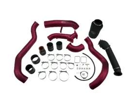 WCFab 2001-2004 LB7 Duramax High Flow Intake Bundle Package Red Two Stage Powder Coating