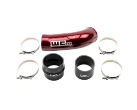 WCFab 4 Inch Intake Pipe for OEM Air Box Red Two Stage Powder Coating for L5P Duramax 2020+