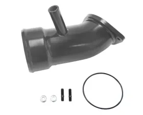 WCFab 2017-2019 L5P Duramax 3 1/2 Inch Intake Horn Only with PCV Port Gloss White Single Stage Powder Coating
