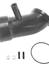 WCFab 2017-2019 L5P Duramax 3 1/2 Inch Intake Horn Only with PCV Port Gloss White Single Stage Powder Coating                                     - WCF100721-GW - Image 2