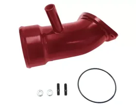 WCFab 2017-2019 L5P Duramax 3 1/2 Inch Intake Horn Only with PCV Port Red Two Stage Powder Coating