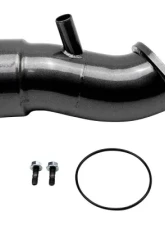 WCFab 3 1/2 Inch Intake Horn with PCV Port Gloss Black Single Stage Powder Coating for L5P Duramax 2020+                                     - WCF100833-GB - Image 2