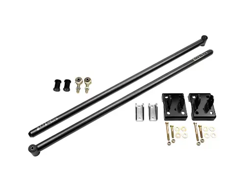 WCFab 2011-2019 Duramax ECLB & CCLB 68 Inch Traction Bar Kit Gloss Black Single Stage Powder Coating - WCF100853-GB