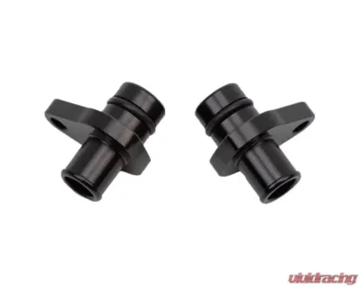 WCFab Crankcase Vent PCV Fitting Kit Billet Black Anodized Chevrolet | GMC 6.6L Duramax 2004-2010 - WCF100189