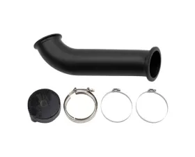 WCFab 4in Down Pipe - w/High Mount S400 Turbo & 2nd Gen Manifold Dodge Ram Cummins 2004-2007