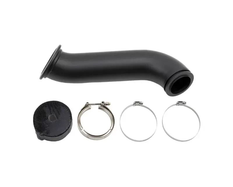 WCFab 4" Down Pipe - w/High Mount S300 Turbo & 2nd Gen Manifold Dodge Ram Cummins 2004-2007 - WCF100281