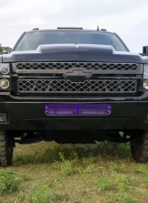 WCFab Fine Texture Black Bumper Grille Chevrolet / GMC 6.6L Duramax 2011-2014                                     - WCF100285-FTB - Image 3