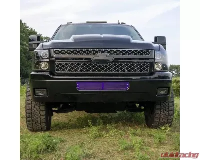 WCFab Fine Texture Black Bumper Grille Chevrolet / GMC 6.6L Duramax 2011-2014 - WCF100285-FTB