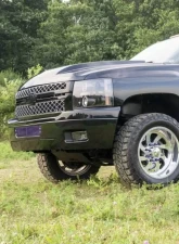 WCFab Fine Texture Black Bumper Grille Chevrolet / GMC 6.6L Duramax 2011-2014                                     - WCF100285-FTB - Image 4