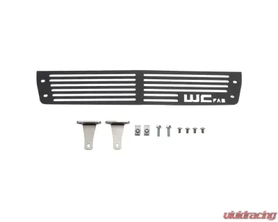 WCFab Fine Texture Black Powder Coat Finish Bumper Grille Chevrolet | GMC 6.6L Duramax 2015-2019 - WCF100291-FTB
