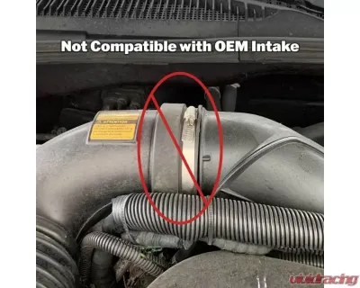 WCFab Bengal Blue 3.5" Intake Horn Chevrolet 6.6L LBZ/LMM Duramax 2006-2010 - WCF100412-BB