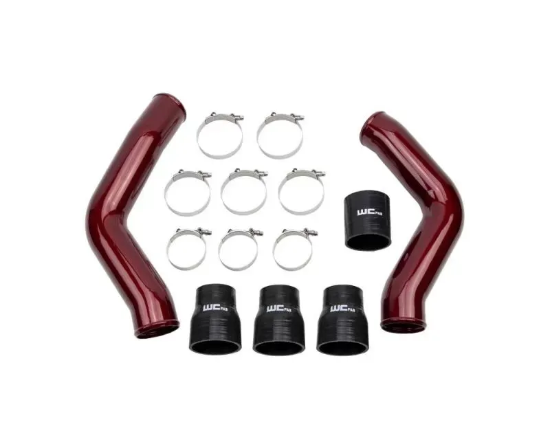 WCFab Grey 3.5" Intercooler Pipes Kit Dodge / Ram Cummins 2013-2018 - WCF100423-GRY