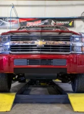 WCFab Texture Black Front Bumper Valance Filler Panel Kit w/o Tow Hooks Chevrolet 2500/3500 2015-2019                                     - WCF100428-FTB - Image 2