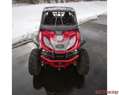 WCFab Semi-Gloss Black Front Bumper w/ Fair Lead Mount Honda Talon 1000X/R 2019+ - WCF102002-SGB