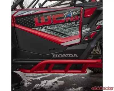 WCFab Semi-Gloss Black Front Lower Door Kit Honda Talon 1000X/R 2019+ - WCF102025-SGB