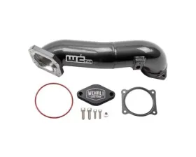 WCFab Passenger Side Upper Crossover Intercooler Pipe Kit Gloss Black Chevrolet Duramax LML 2011-2016