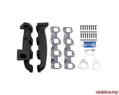 WCFab Billet Exhaust Manifold & Stainless Up Pipe Kit w/ Gaskets & Hardware Chevrolet L5P Duramax 2017-2024 - WCF100226