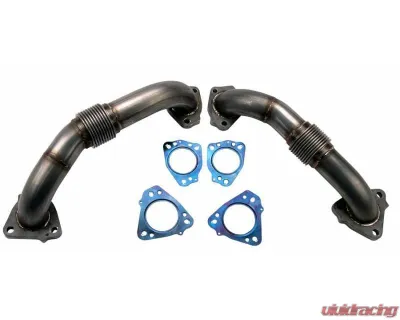 WCFab Billet Exhaust Manifold & Stainless Up Pipe Kit w/ Gaskets & Hardware Chevrolet L5P Duramax 2017-2024 - WCF100226