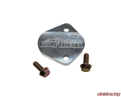 G&R Diesel Cummins Fuel Pump Block Plate Anodized Black - GRD00185-A