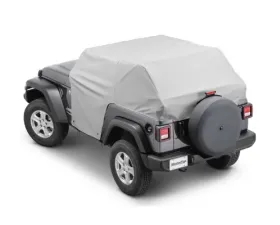 MasterTop Full Door Cab Cover W/ Soft Top Folded Down Jeep Wrangler JL  2018-2021
