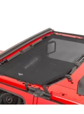 MasterTop Black Mesh Bimini Top Plus Shademaker Freedom Jeep Wrangler JL 2-Door 2018-2021                                     - 14201501 - Image 2