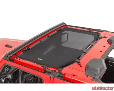 MasterTop Black Mesh Bimini Top Plus Shademaker Freedom Jeep Wrangler JL 2-Door 2018-2021 - 14201501