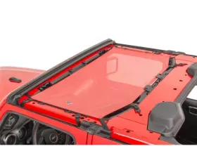 MasterTop Red Mesh Bimini Top Plus Shademaker Freedom Jeep Wrangler JL 2-Door 2018-2021