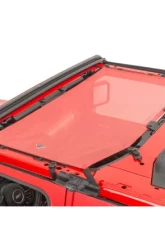 MasterTop Red Mesh Bimini Top Plus Shademaker Freedom Jeep Wrangler JL 2-Door 2018-2021                                     - 14201502 - Image 3