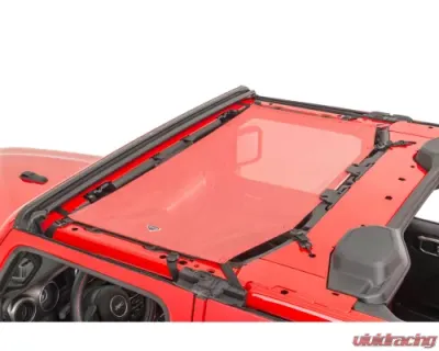 MasterTop Red Mesh Bimini Top Plus Shademaker Freedom Jeep Wrangler JL 2-Door 2018-2021 - 14201502