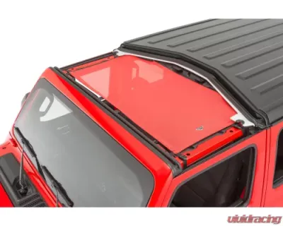 MasterTop Red Mesh Bimini Top Plus Shademaker Freedom Jeep Wrangler JL 2-Door 2018-2021 - 14201502