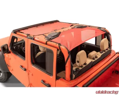 MasterTop Red Mesh Bimini Top Plus ShadeMaker Jeep Gladiator JT 2020-2021 - 14201702