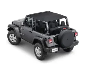 MasterTop MasterTwill Fabric Bimini Top Plus Jeep Wrangler JL 2-Door 2018-2021