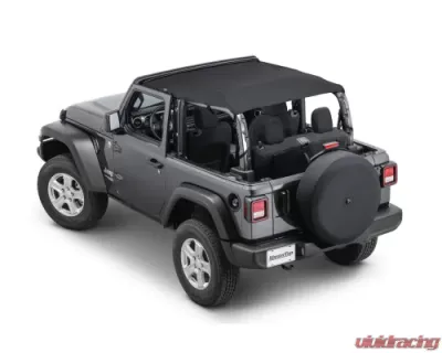 MasterTop MasterTwill Fabric Bimini Top Plus Jeep Wrangler JL 2-Door 2018-2021 - 14300524