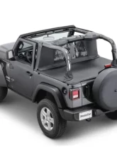 MasterTop MasterTwill Fabric Wind Stopper/Tonneau Cover Combo Kit Soft Top Jeep Wrangler JL 2-Door 2018-2021                                     - 14440524 - Image 5