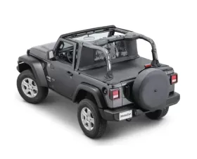 MasterTop MasterTwill Fabric Wind Stopper/Tonneau Cover Combo Kit Hard Top Jeep Wrangler JL 2-Door 2018-2021