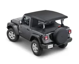 MasterTop MasterTwill Fabric Wind Stopper Plus/Tonneau Cover Ultimate Summer Soft Top Combo Jeep Wrangler JL 2-Door 2018-2021
