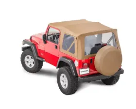 MasterTop Spice Diamond Clear Glass Replacement Top No Doorskins Jeep Wrangler TJ 1997-2006