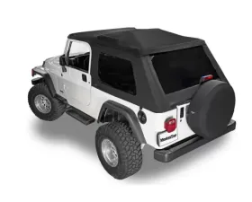 MasterTop Skymaster Fastback Replacement Soft Top MasterTwill Fabric Only Jeep Wrangler Unlimited LJ 2004-2006